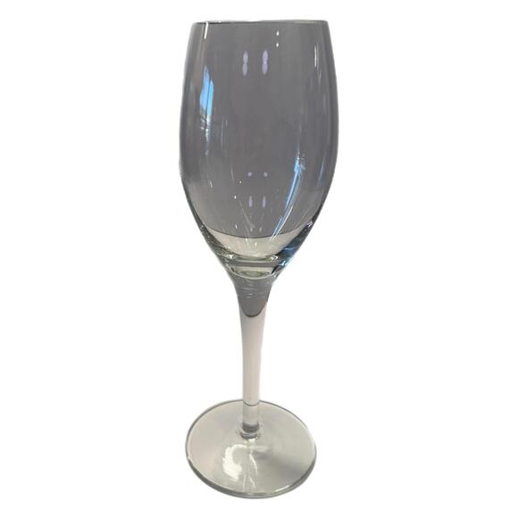 Other - Set of 5 Vintage 7.75” Clear Glass Stemmed Wine Glasses